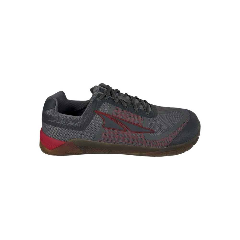 Altra HiiT XT Shoes Grey Red Gum Zero Drop Men Size 10.5 No Box